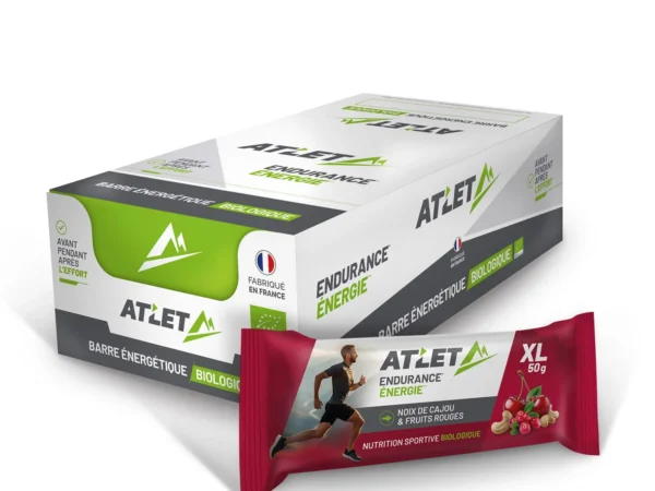 Boîte de 25 Barres Energétiques Noix de cajou et Fruits rouges Bio