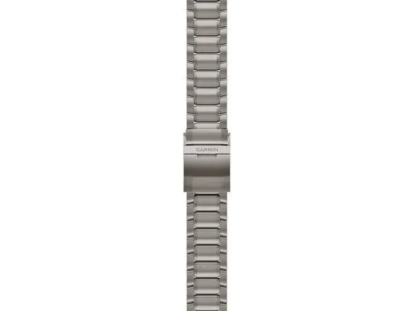Bracelet de montre renforcé avec maillons en flèche et fermoir à boucle déployante Garmin Quickfit® 22