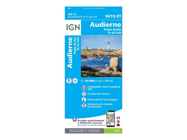 Carte Audierne Pointe Du Raz Et Île De Sein