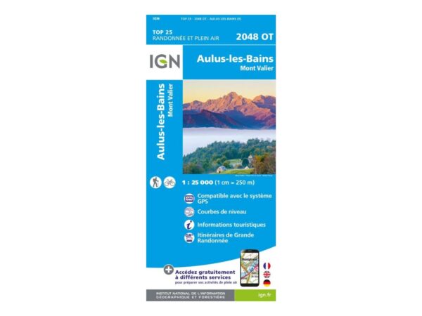 Carte Aulus-les-bains, Mont Valier