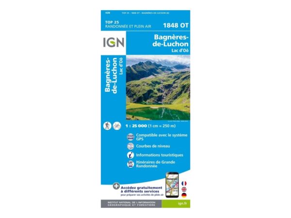 Carte Bagnères-de-luchon Lac D'oô