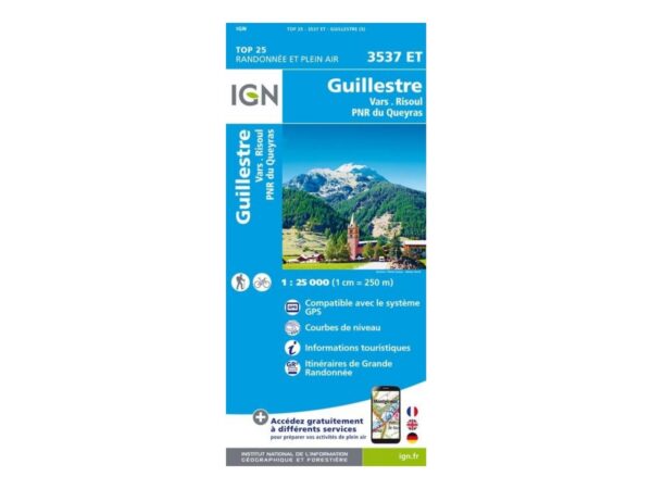 Carte Guillestre, Vars, Risoul, Parc Naturel Régional Du Queyras
