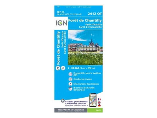 Carte Ign Forêt De Chantilly Forêt D'halatte Forêt D'ermenonville