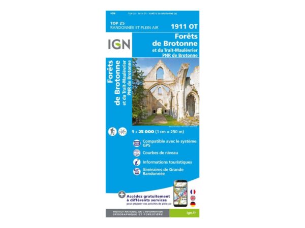 Carte Ign Forêts De Brotonne Et Du Trait-maulévrier Pnr De Brotonne