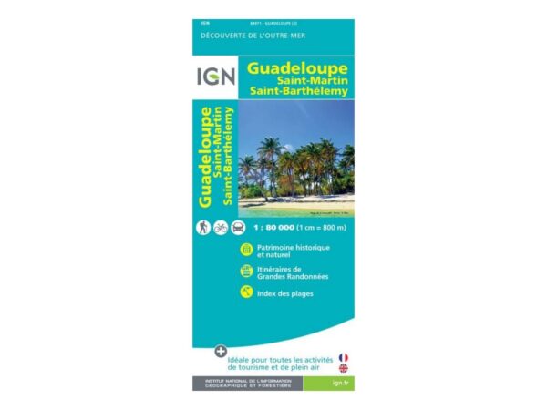 Carte Ign Guadeloupe Saint-martin Saint-barthelemy