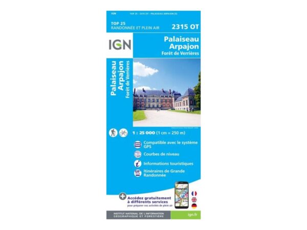Carte Ign Palaiseau Arpajon Forêt De Verrières