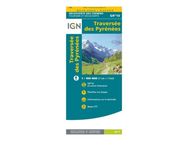 Carte Ign Traversée Des Pyrénées Gr10®
