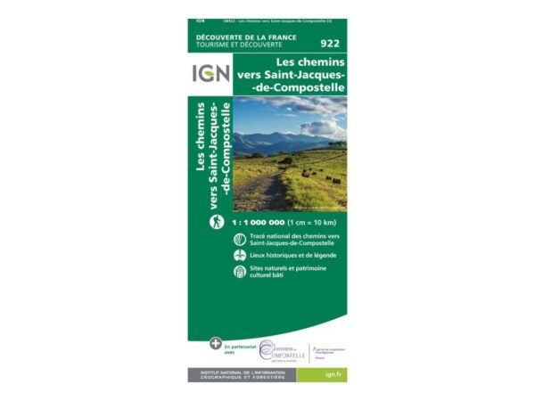 Carte Les Chemins De Saint-jacques-de-compostelle