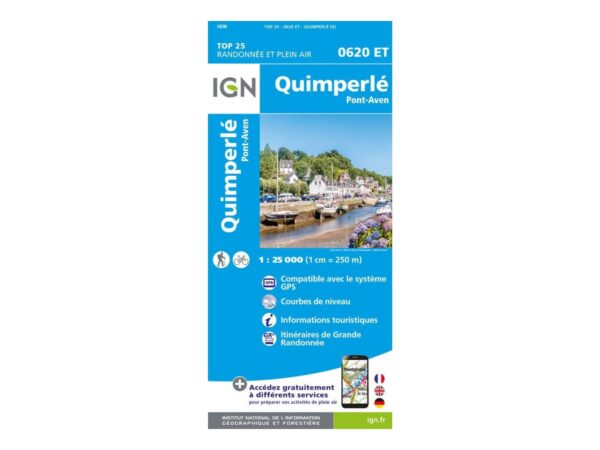 Carte Quimperlé, Pont-aven