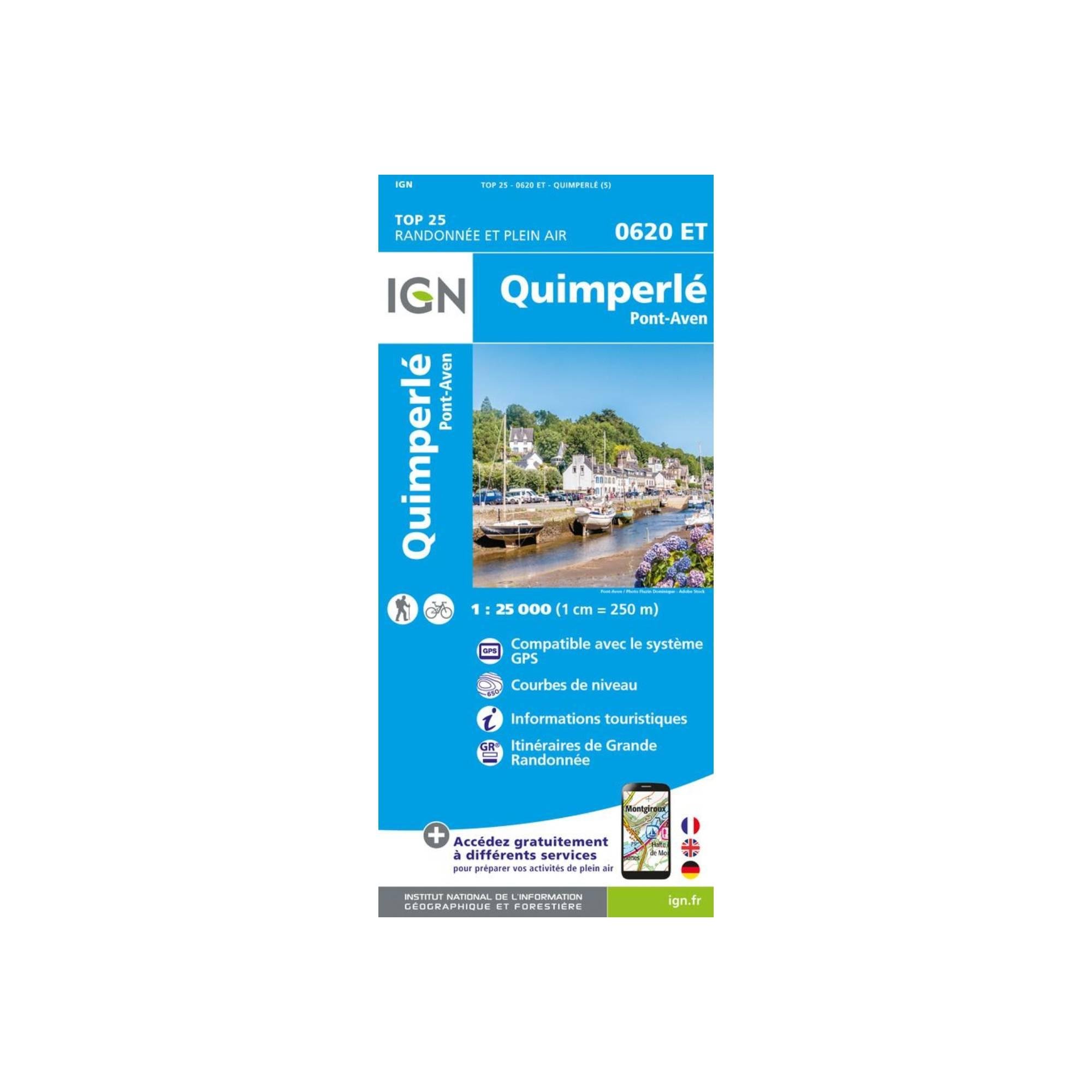 Carte Quimperlé, Pont-aven