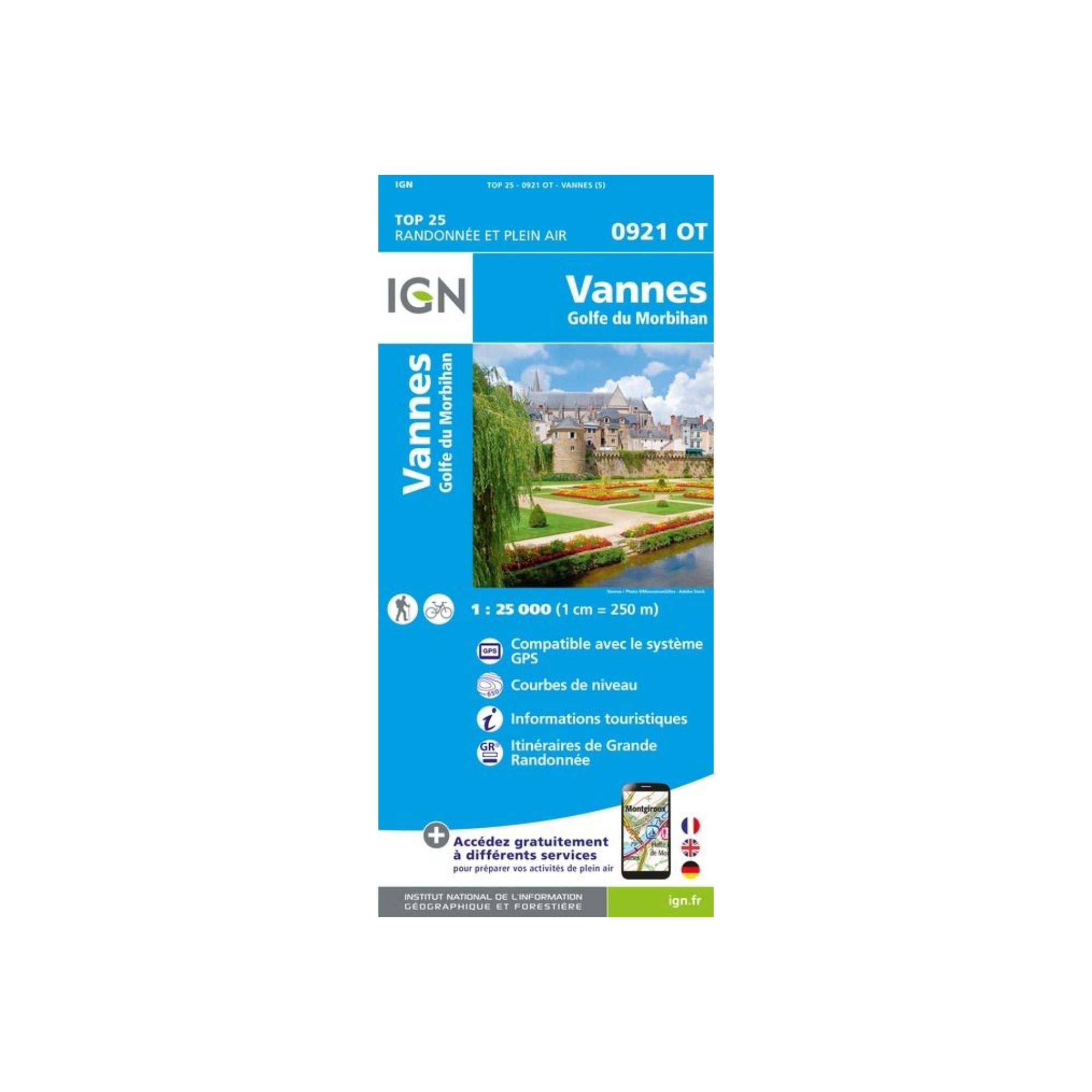 Carte Vannes, Golfe Du Morbihan