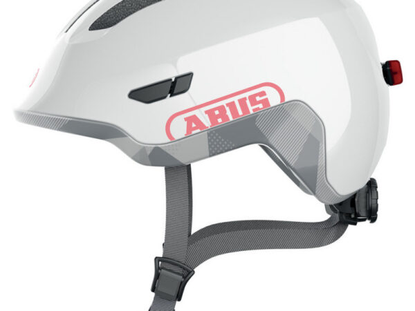Casque vélo enfant Abus Smiley 3.0 ACE LED - Blanc, S : 45 - 50 cm
