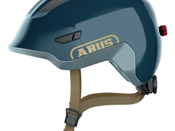 Casque vélo enfant Abus Smiley 3.0 ACE LED - Bleu, M : 50 - 55 cm