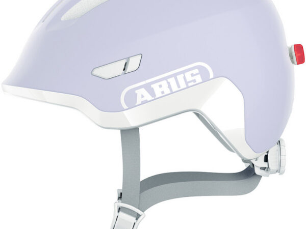 Casque vélo enfant Abus Smiley 3.0 ACE LED - Édition Pure - Lavande, S : 45 - 50 cm