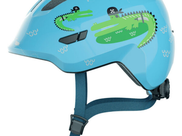 Casque vélo enfant Abus Smiley 3.0 - Blue croco, S : 45 - 50 cm