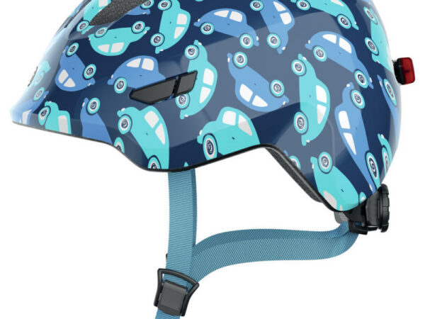 Casque vélo enfant Abus Smiley 3.0 LED - Bleu marine, S : 45 - 50 cm