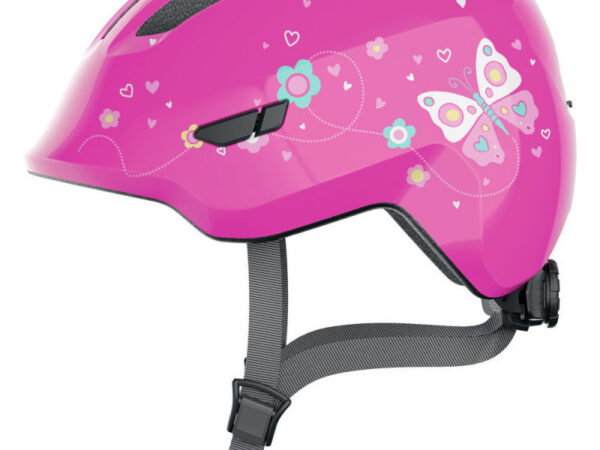 Casque vélo enfant Abus Smiley 3.0 - Pink butterfly, S : 45 - 50 cm