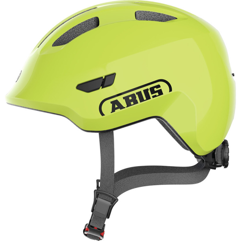 Casque vélo enfant Abus Smiley 3.0 Uni - Jaune Fluo, M : 50 - 55 cm