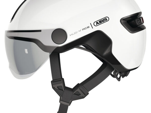 Casque vélo ville Abus Hud-Y ACE - Blanc, L : 57 - 61 cm