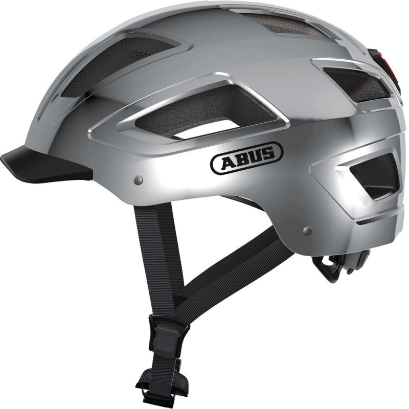 Casque vélo ville Abus Hyban 2.0 - Chrome silver, L : 56 - 61 cm