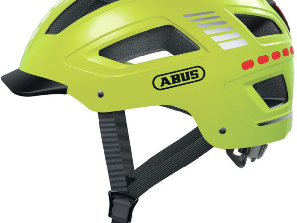 Casque vélo ville Abus Hyban 2.0 LED - Jaune, L : 56 - 61 cm