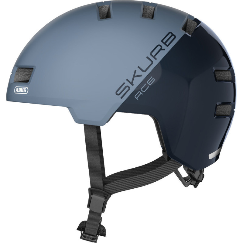 Casque vélo ville Abus Skurb ACE - Bleu, S : 52 - 56 cm