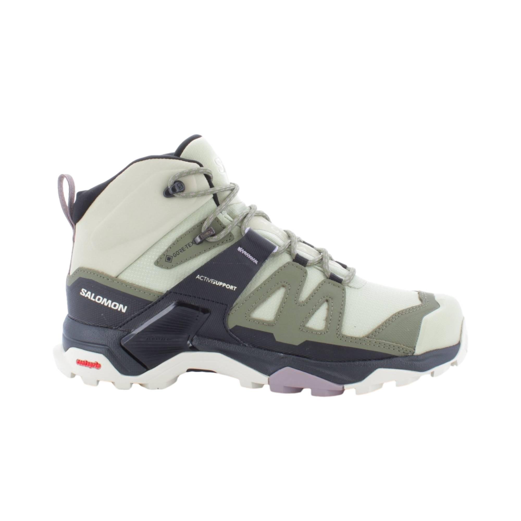 Chaussures mid Salomon X Ultra 4 Mid Gtx Beige - Femme