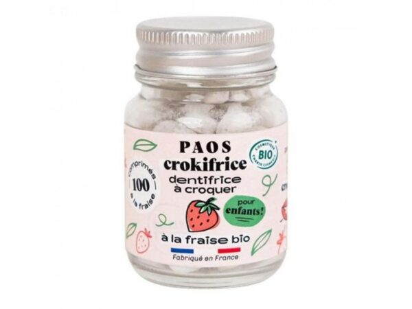Dentifrice À Croquer Bio Goût Fraise