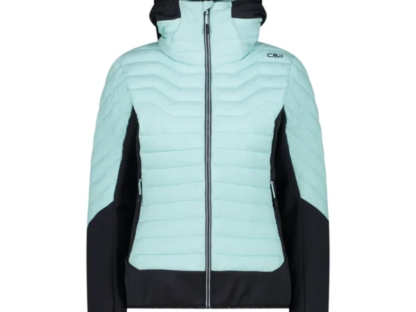 Doudoune hybride avec capuche fixe femme CMP