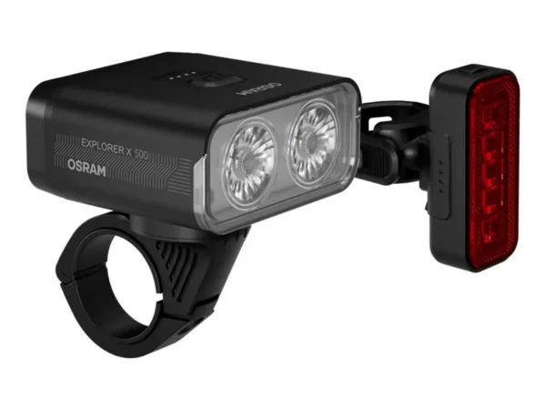 Éclairage avant et arrière rechargeable USB-C Osram Explorer X500