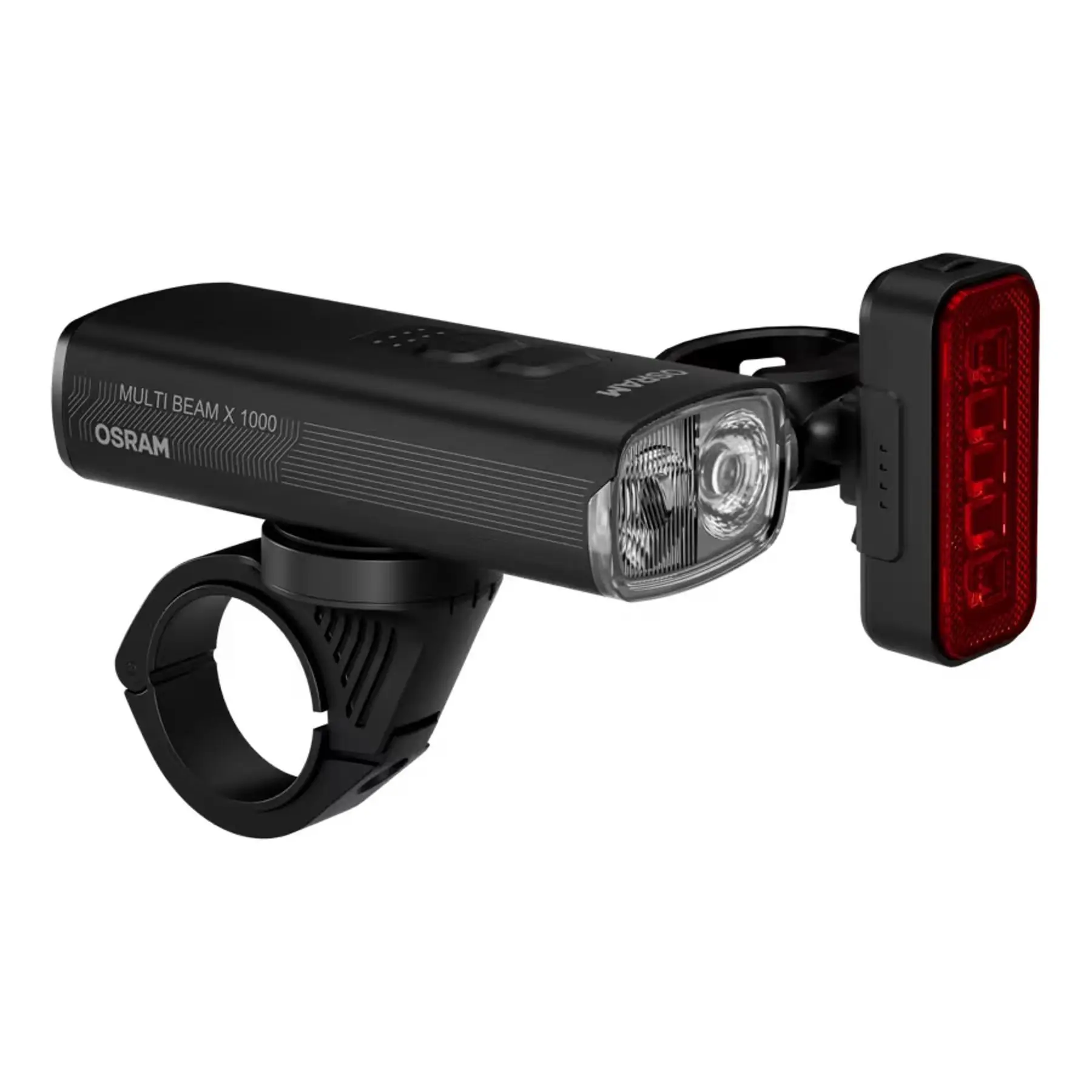 Éclairage avant et arrière rechargeable USB-C Osram Multi Beam X1000