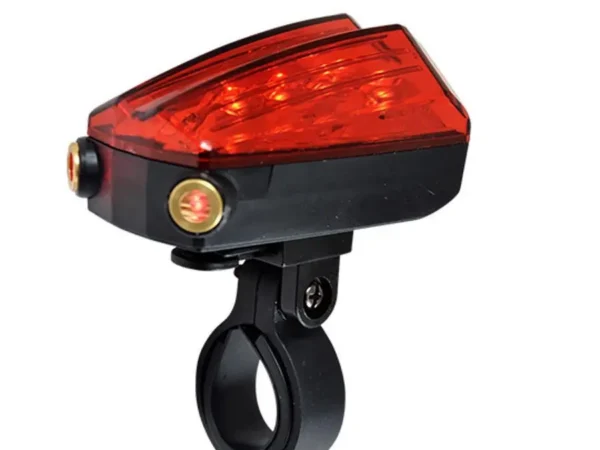 Éclairage pile arrière 5 LED 2 fonction fixation tige de selle Optimiz Laser