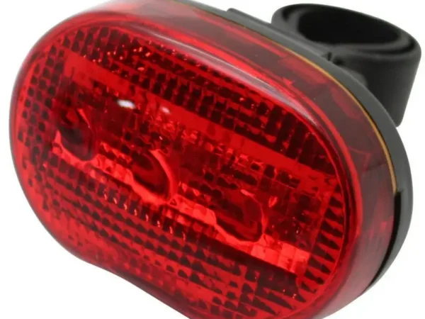 Éclairage vélo à pile arrière sur tige de selle arrière à Leds livré avec 2 piles Aaa Marwi 404