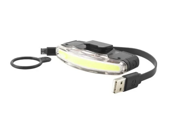 Éclairage vélo USB avant sur cintre livré 3 fonctions standard, éco, flash Spanninga Arco