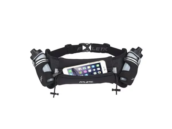 Ceinture d'hydratation avec deux gourdes Fitletic 2x250ml