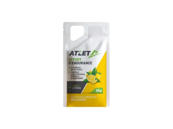 Gel énergétique Bio Citron ATLET Nutrition