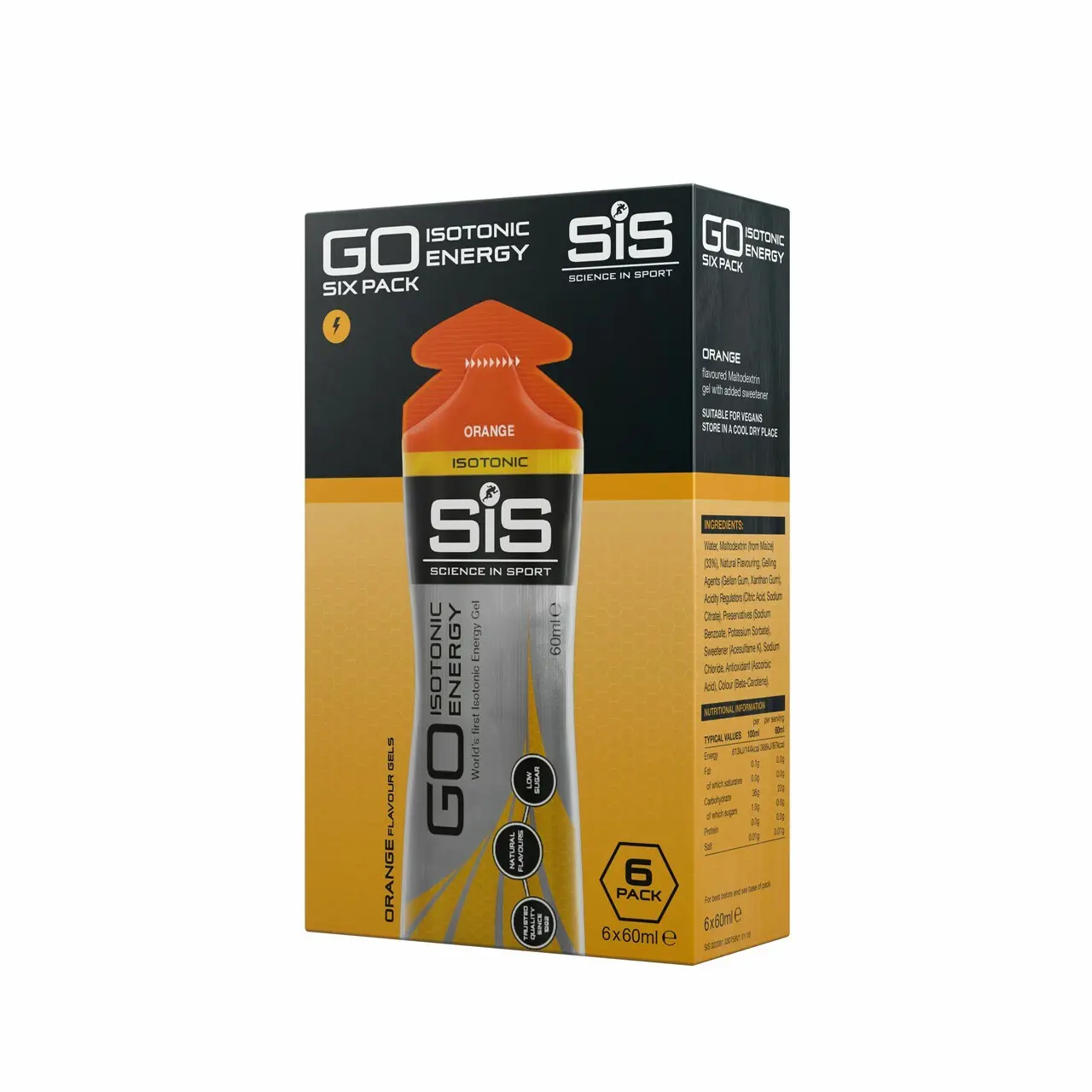 Gel énergétique Science in Sport Go Isotonic - Orange - 60 m