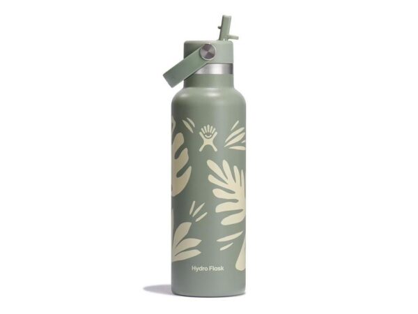 Gourde Hydro Flask 24 Oz Standard Mouth Avec Paille Botanical
