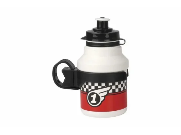 Gourde + porte-Gourde bouchon à clipser Polisport Race