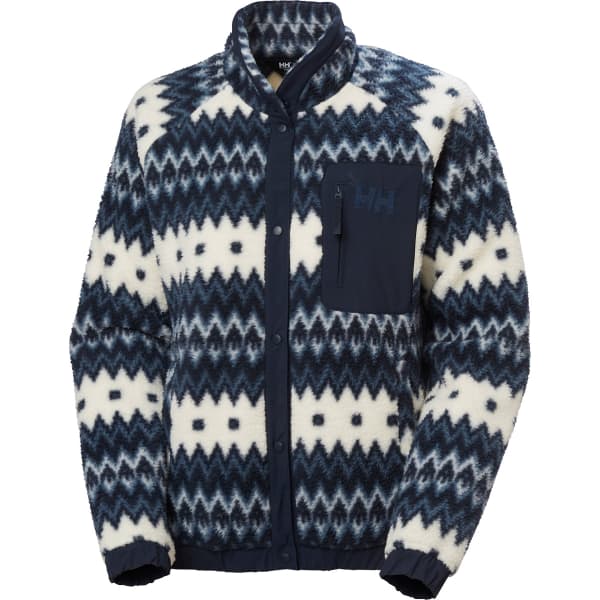 HELLY HANSEN W IMPERIAL PRINTED PILE SNAP