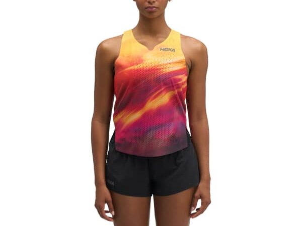 HOKA ONE ONE RACE DAY SINGLET TR PRT W