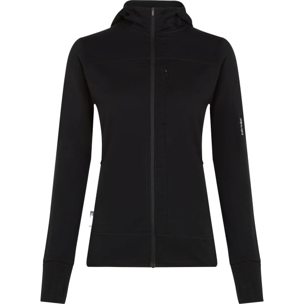 ICEBREAKER MERINO BLEND 300 REALFLEECE DESCENDER LS ZIP HOODIE W