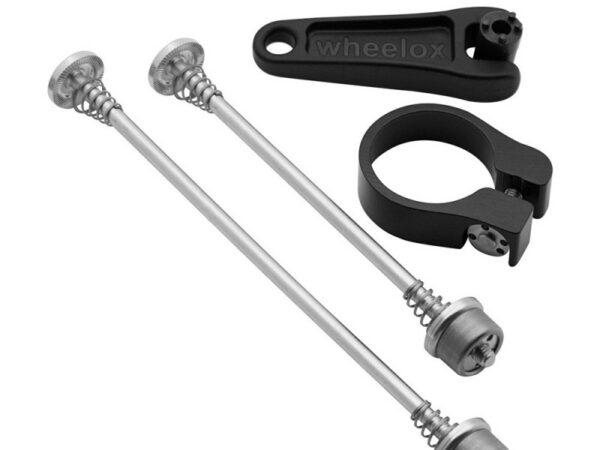 Kit antivol Wheelox axes de roues et collier de selle 31, 8 mm
