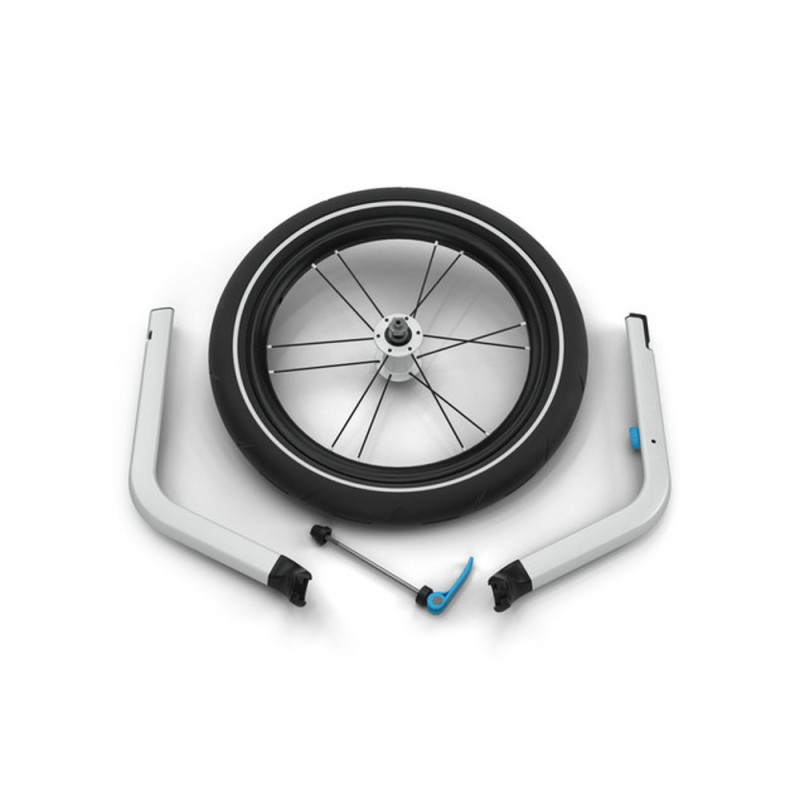 Kit de conversion Jogging pour remorque vélo enfant Thule Chariot - Remorque : Deux places