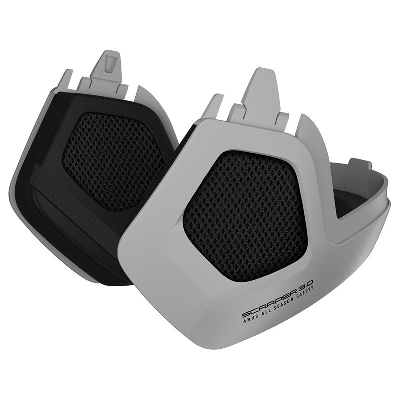 Kit hiver pour casque Abus Scraper 3.0 - Polar Matt (blanc cassé)