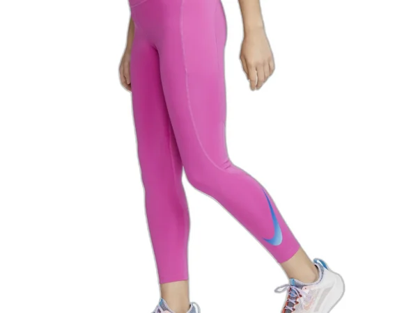 Legging 7/8 femme Nike Dri-Fit FST Swoosh HBR MR