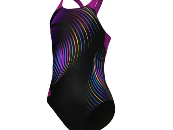 Maillot de bain 1 pièce dos en V fille Arena Pinwheel