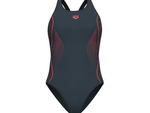 Maillot de bain 1 pièce femme Arena Grid V Back Graphic