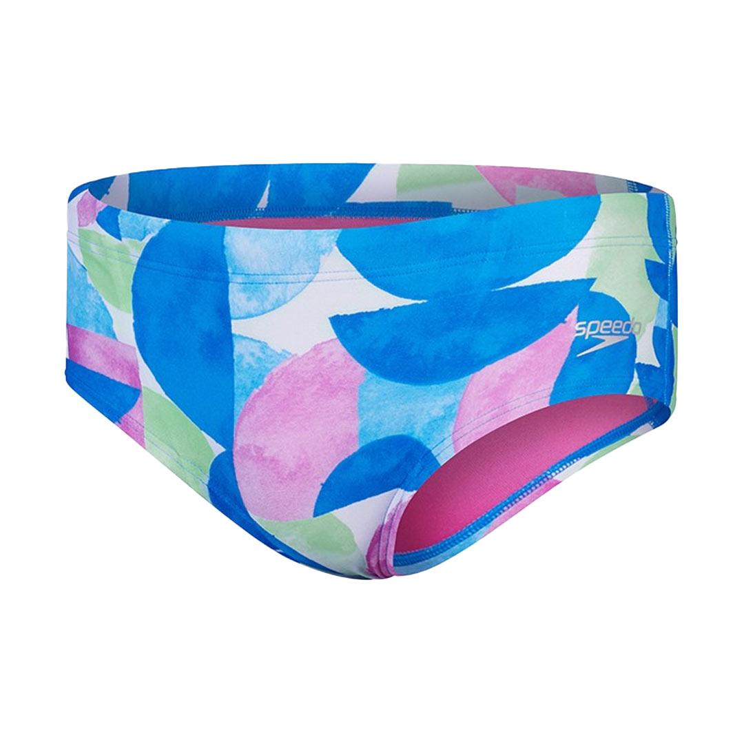 Maillot De Bain Eco+ 13.5 Cm All Over Print Brief - Homme