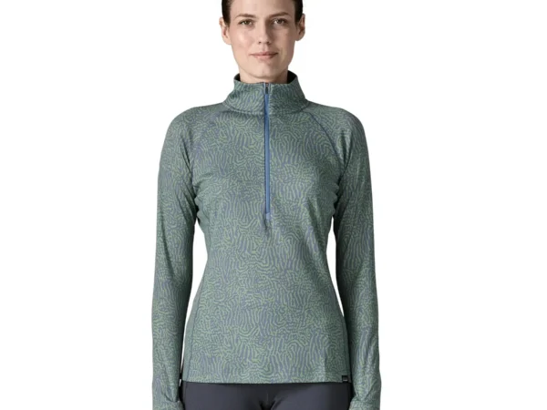 Maillot manches longues 1/2 zip femme Patagonia Cap MW